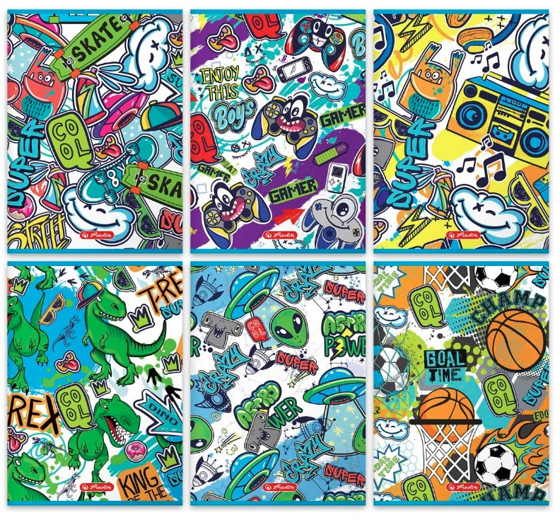 Zeszyt A5/32k kratka dziecięce graffiti 9501339 Herlitz